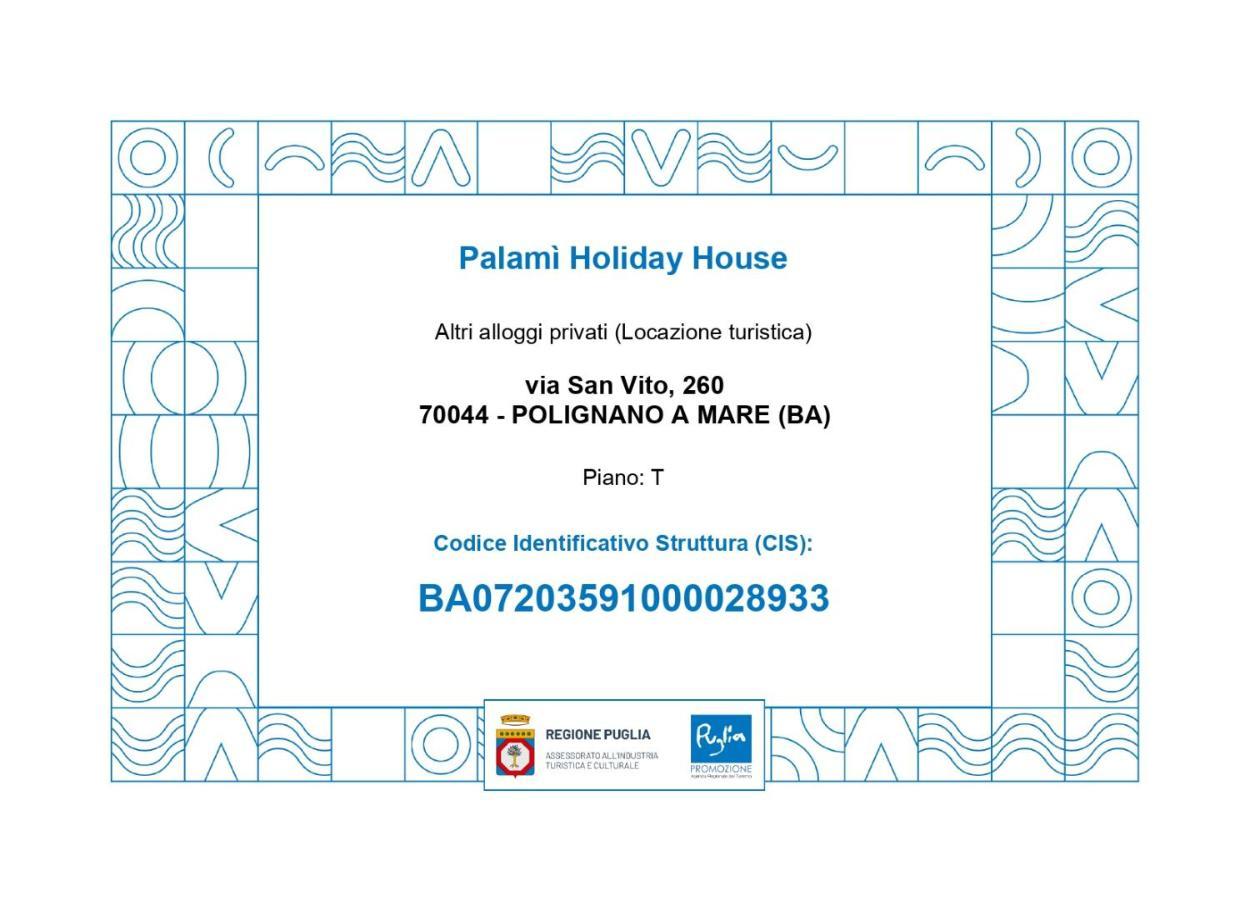 Palami - Polignano A Mare Holiday House Dış mekan fotoğraf